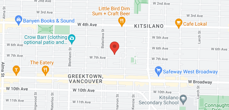 map of 3015 W 7TH AVENUE
